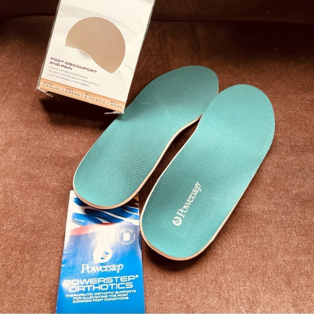 Powerstep Men’s Orthotic Insoles in Teal